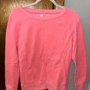 Exertek Pink Relaxed Sweatshirt with Long Sleeves